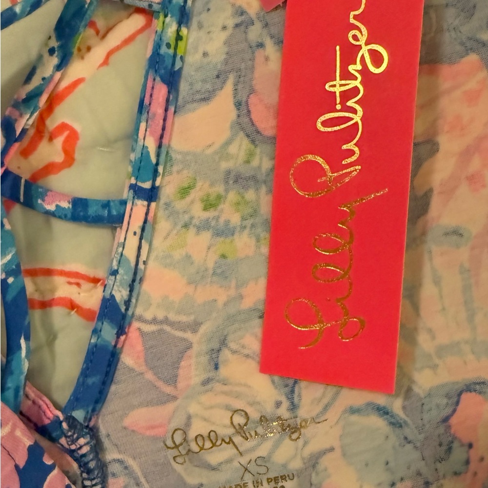 Lilly Pulitzer Kristen Dress Blue Tang Sitting Seaside XS NWT! - Picture 6 of 11